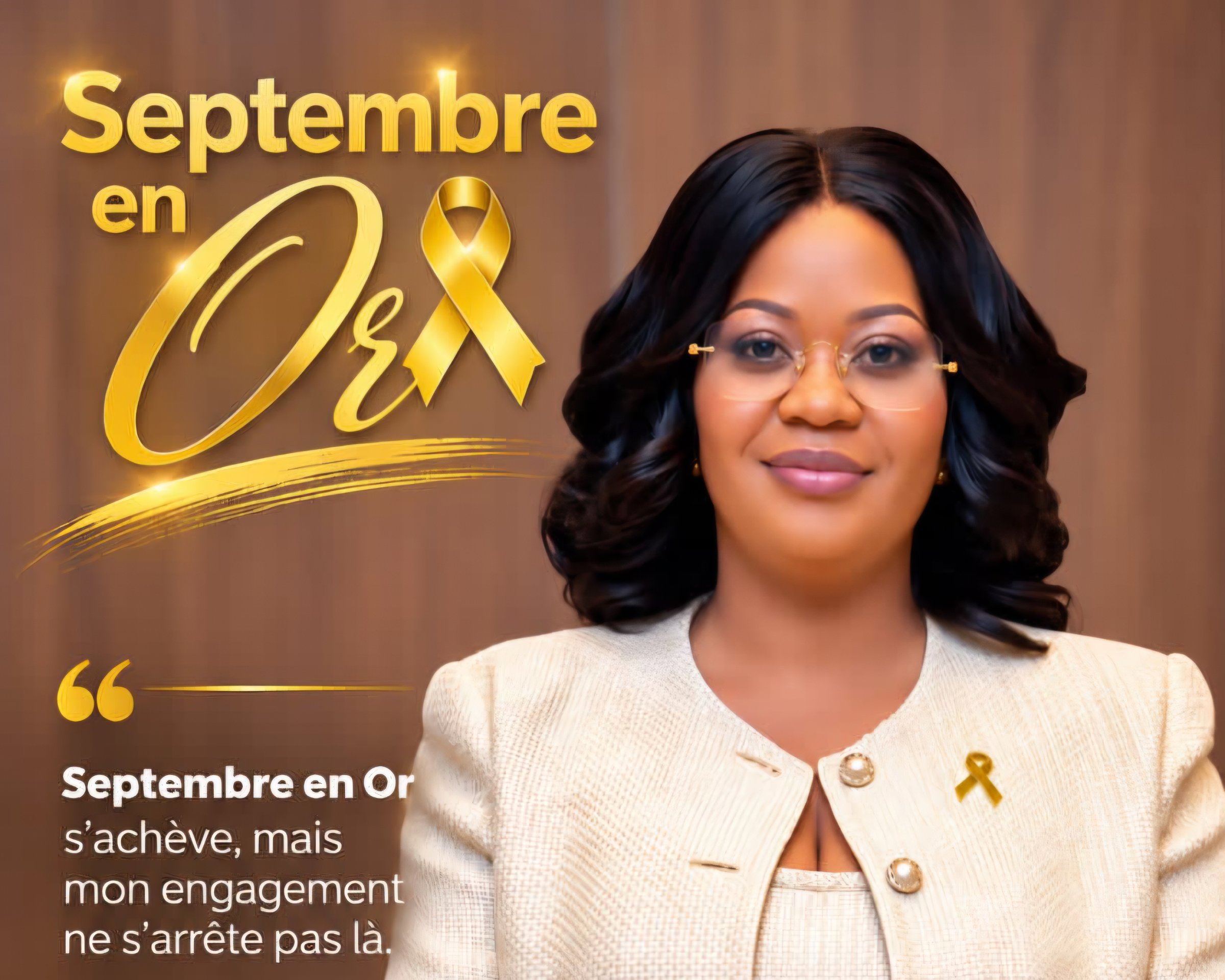 Septembre en Or : Anouchka Oligui Nguema veut inscrire la lutte contre les cancers pédiatriques dans la durée
